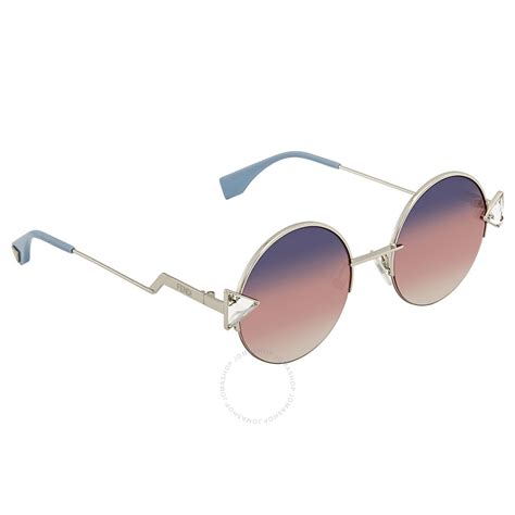 fendi pink gradient round sunglasses|fendi pink aviator sunglasses.